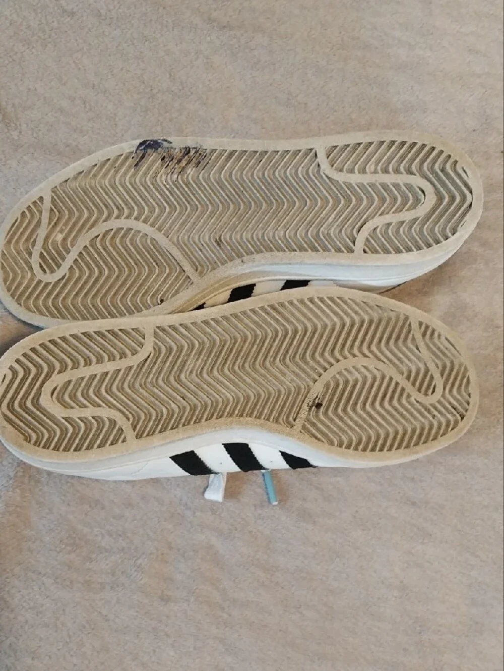 Kids White Sneakers with Black Stripes and Colorful Dots